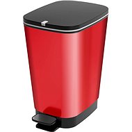 KIS Trash Chic Waste Bin M - Red Metal 35 liters - Rubbish Bin