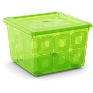 KIS Square Box s kolieskami 28l zelený - Úložný box