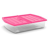KIS Spinning Box XL pink lid 56 litres on wheels - Storage Box