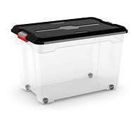 KIS Moover Box XL - fekete 60 liter - kerekekkel - Tároló doboz