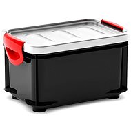 KIS Clipper Box S černý-šedé víko, 5,5l - Úložný box