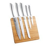 Kitchen Artist Stainless Steel Knife Set in a Bamboo Block 5pcs - Knife Set
