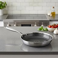KITCHISIMO Frying pan 24 cm induction bottom stainless steel/aluminum - Pan
