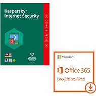 Kaspersky Int. Security for 1 device for 12 months + Microsoft Office 365 for individuals (electroni - Security Software