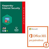 Kaspersky Int. Security for 1 device for 12 months + Microsoft Office 365 for individuals (electroni - Security Software