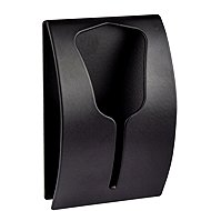 Kleine Wolke Tulip Wall Hook, Self-adhesive, Black - Bathroom Hook