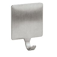 Kleine Wolke Basic Wall Hook Square, Self-Adhesive, 2 Pcs - Bathroom Hook