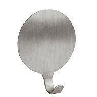 Kleine Wolke Basic Wall Hook, Round, Self-Adhesive, 2 pcs - Bathroom Hook