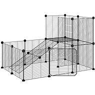 SHUMEE 20panelová ohrádka pro zvířata s dvířky černá 35 × 35 cm ocel, 3114061 - Cage for Rodents