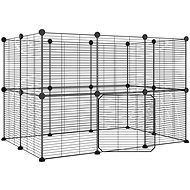 SHUMEE 20panelová ohrádka pro zvířata s dvířky černá 35 × 35 cm ocel, 3114043 - Cage for Rodents