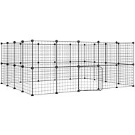 SHUMEE 36-panel pet pen with door black 35 × 35 cm steel - Pen for Rodents