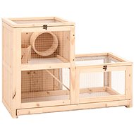 SHUMEE Cage for hamsters 81 × 40 × 60 cm solid fir wood - Cage for Rodents
