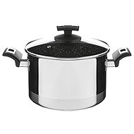 Kolimax Pot with lid Ceramaxx Pro Comfort 22cm/ 5,5l, granite black - Pot