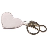 Balmuir Heart leather keyring, pink - Keychain
