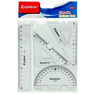 Comix Set of rulers - 4pcs, clear, R1001 - Ruler