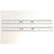 Surtep Ruler Standart with shapes 30 cm, clear, 1746 - Ruler