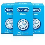 DUREX Classic Pack 3× 18 ks - Kondómy