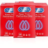 DUREX Feel Thin Extra Lubricated Pack 3 × 18 pcs - Condoms