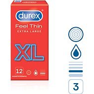 DUREX Feel Thin XL 12 ks - Kondómy