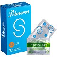 Primeros Soft Glide kondómy so zvýšenou dávkou lubrikácie, 12 ks - Kondómy