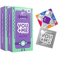 YOU ME Macho condoms with stimulating nipples, 2×12 pcs - Condoms