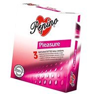 PEPINO Pleasure - bordázott, 3db - Óvszer