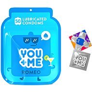 YOU ME Romeo kondomy se zvýšenou dávkou lubrikace, 50 ks - Condoms