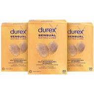 DUREX Sensual Extra Lube 3×20 pcs - Condoms