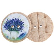 BELLATEX Set of 3 pieces, 2,5 cm lavender - 401133 - Button