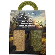 Knossos Dárková sada Olivové mýdlo přírodní bílé 100 g + zelené 100 g - Cosmetic Gift Set