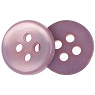 Bellatex Button 1 cm old pink 4 holes 401308 set of 6 - Button