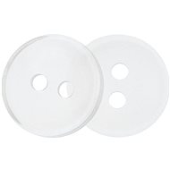 Bellatex Button 1,3 cm transparent 2 holes 356686 set of 6 - Button