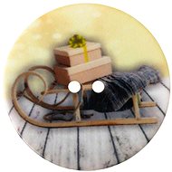 BELLATEX Button 3,5 cm sledge - 401683 - set of 3 - Button
