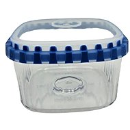 Kochblume Square ‘1-Click’ Container, Light Blue, Size S - Storage Jar