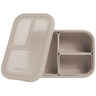Kochblume Box with removable bowls, grey - Lunch Box
