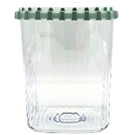 Kochblume Square '1-Click' Container (various designs) – sage, 1 l - Storage Jar