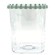 Kochblume Square ‘1-click’ container (variation) – sage, 1.5 l - Storage Jar