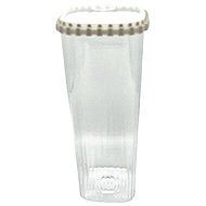 Kochblume Square ‘1-click’ container (various designs), grey, 2 l - Storage Jar