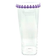 Kochblume Square ‘1-click’ container (various designs), lavender, 2 l - Storage Jar