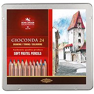 KOH-I-NOOR GIOCONDA 8828/24 porpasztell kréta, lakkozott, fém dobozban, 24 darab - Száraz pasztell