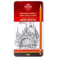 Koh-i-noor 1502/12 - ART graphite pencil set, 8B-2H - 12 pcs - Pencil