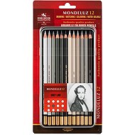 Koh-i-noor Mondeluz 3722/12 Art crayons, grey series, in tin case 12 pcs - Coloured Pencils