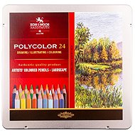 Koh-i-noor Polycolour 3824/24 Landscape Art Crayons in tin case 24 pcs - Coloured Pencils