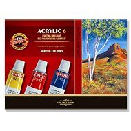 Koh-i-noor 162701/6 - acrylic paint set 6 × 16 ml - Acrylic Paints for Canvas