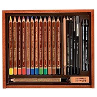 Koh-i-noor 8897 set of watercolour pencils in wooden case 21 pcs - Art Supplies