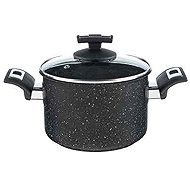 KOLIMAX BLACK GRANITEC Pot with Lid, Diameter of 26cm, Volume of 6.5l - Pot