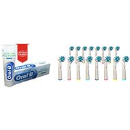 KOMA Set of 16 Spare NK01 Heads for Braun Oral B Cross Action Brushes + OR GIFT Toothpaste OR - Toothbrush Replacement Head