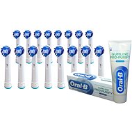 KOMA Set of 16 NK08 Spare Heads for Braun Oral-B PRECISION CLEAN Brushes + GIFT Toothpaste - Toothbrush Replacement Head