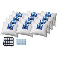 KOMA Set of Accessories for Bosch Type G Vacuum Cleaners, Siemens, 12 Pcs of BS67PL Bags with Plasti - Vacuum Cleaner Bags