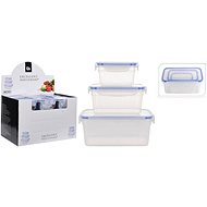 Koopman Set of 3 square jars Excelent with sealing lid - Food Container Set